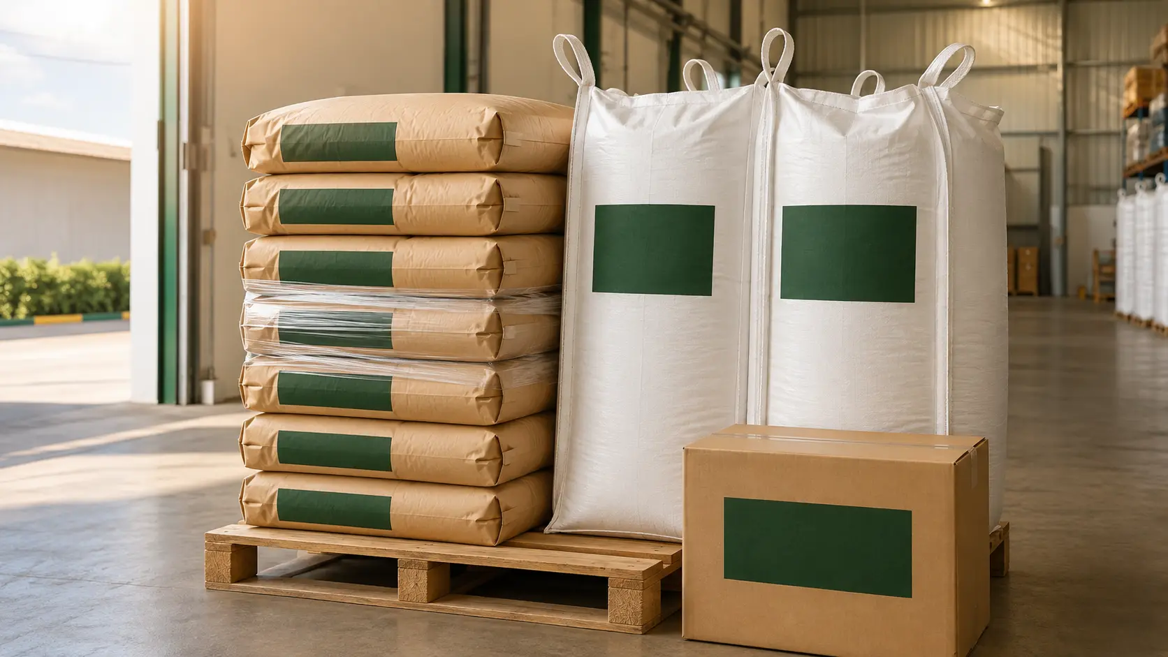 Export packaging options for psyllium products